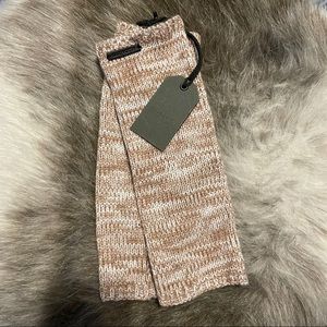 NWT All Saints Marled Arm Warmer in Almond Brown One Size
